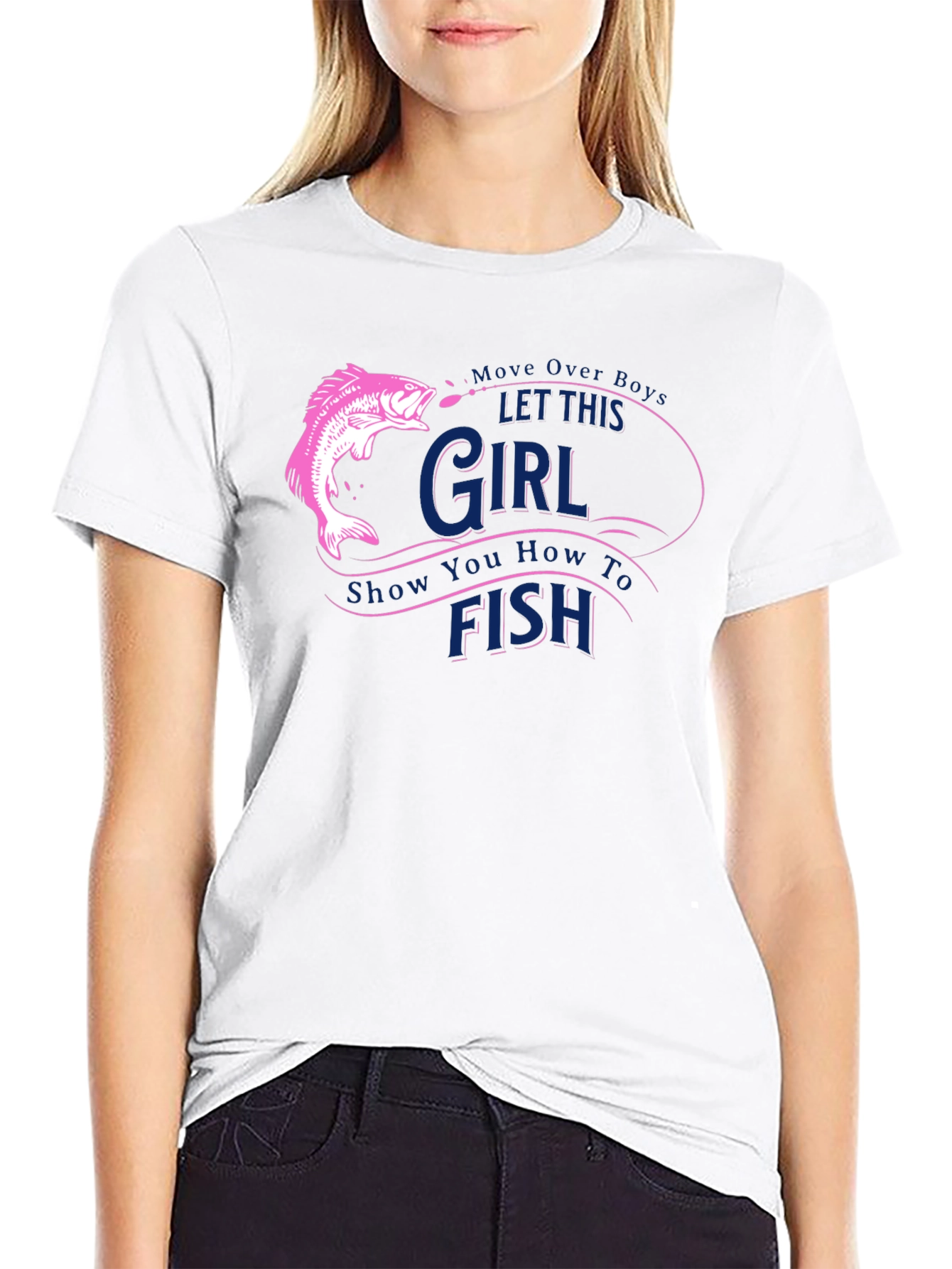 Fishing Girl T-Shirt - Move Over Boys