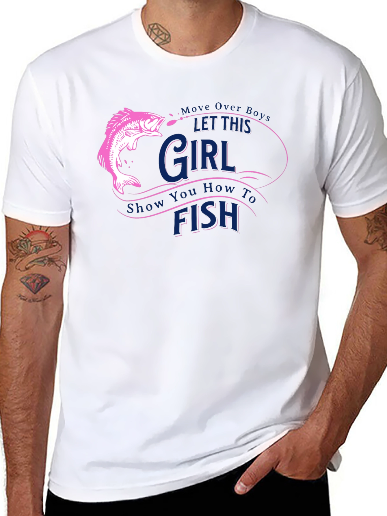 Fishing Girl T-Shirt - Move Over Boys