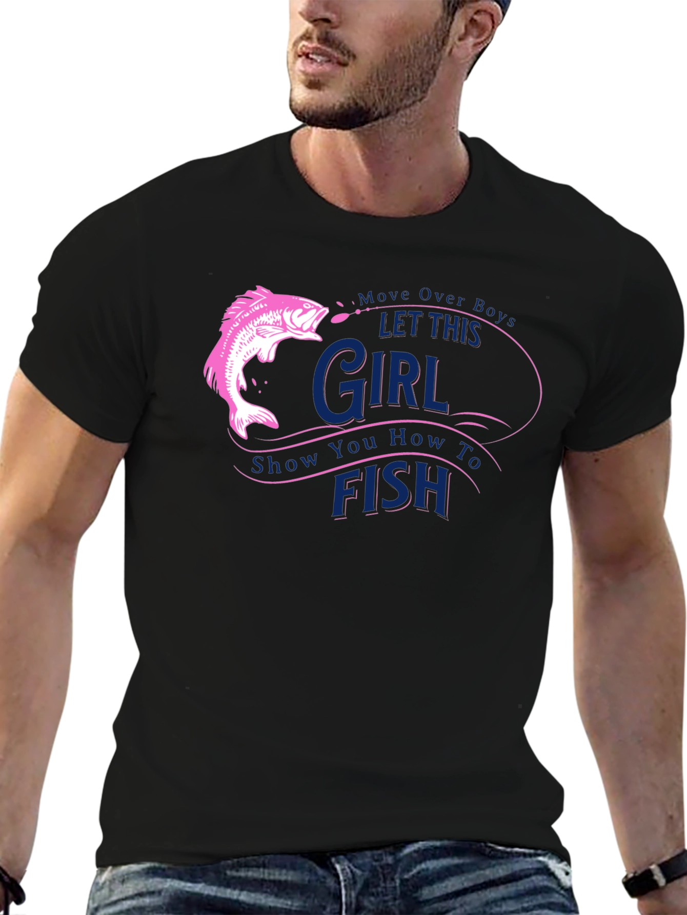 Fishing Girl T-Shirt - Move Over Boys