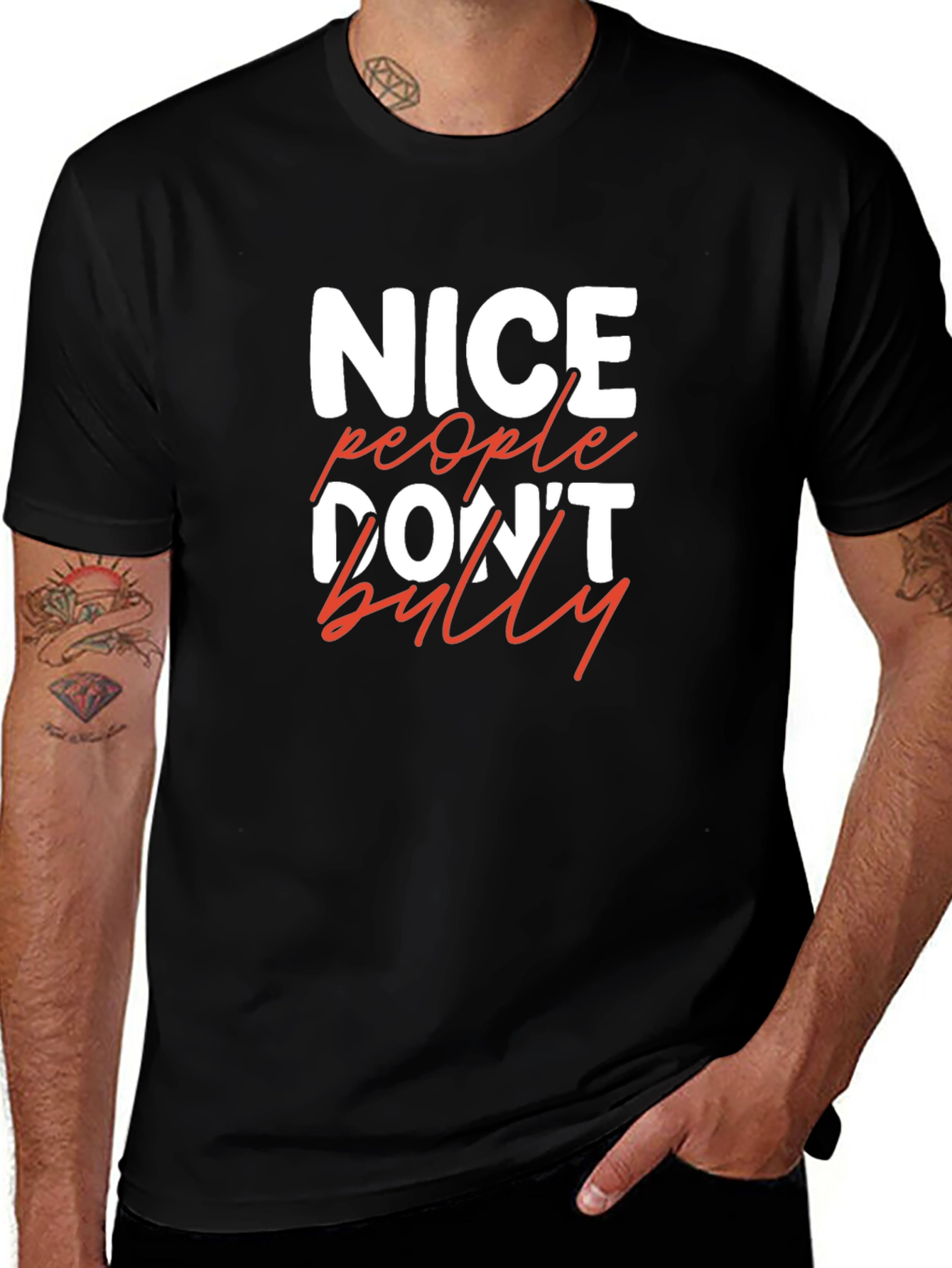 Nice People Dont Bully Graphic Tee
