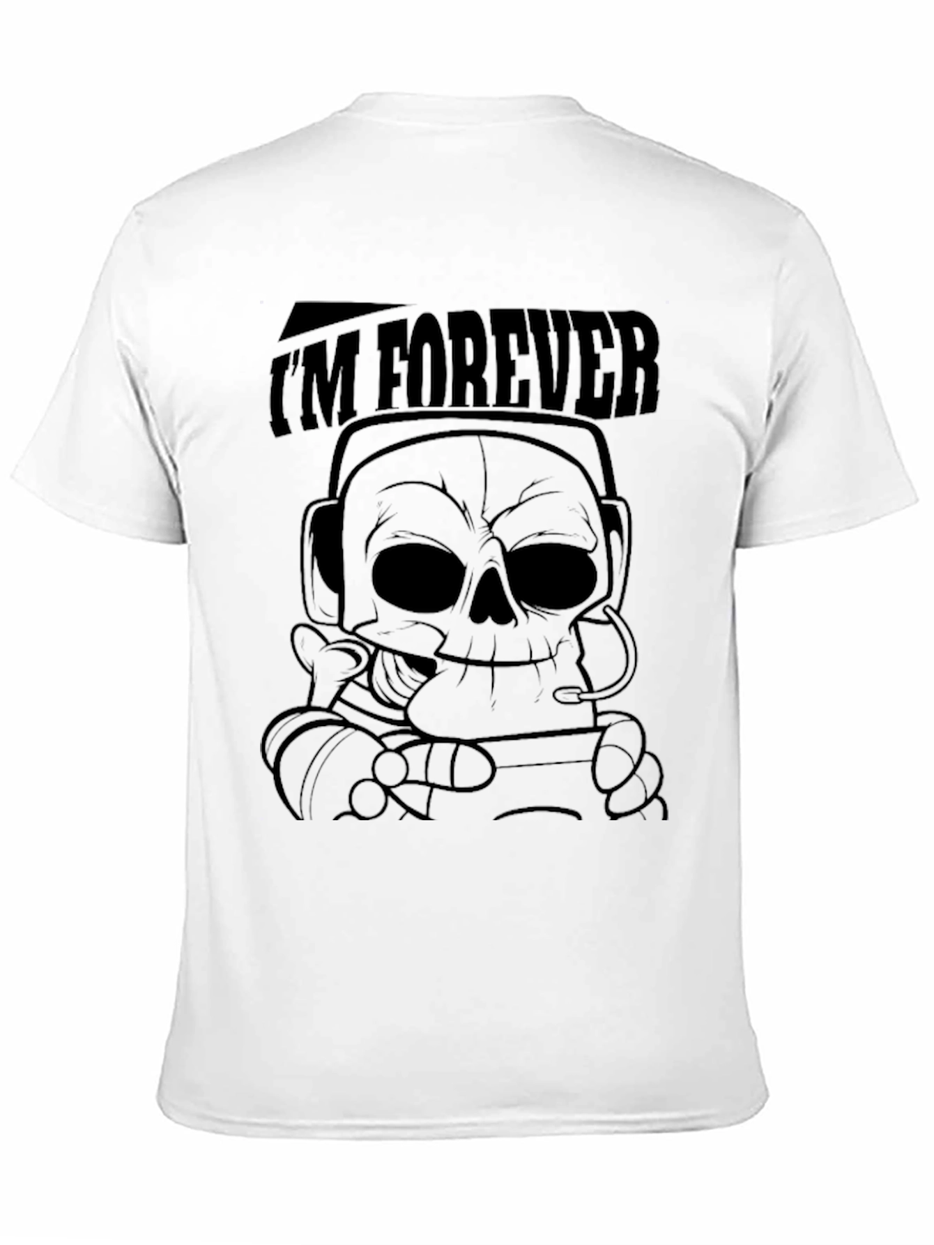 Im Forever Skull Graphic Black T-Shirt
