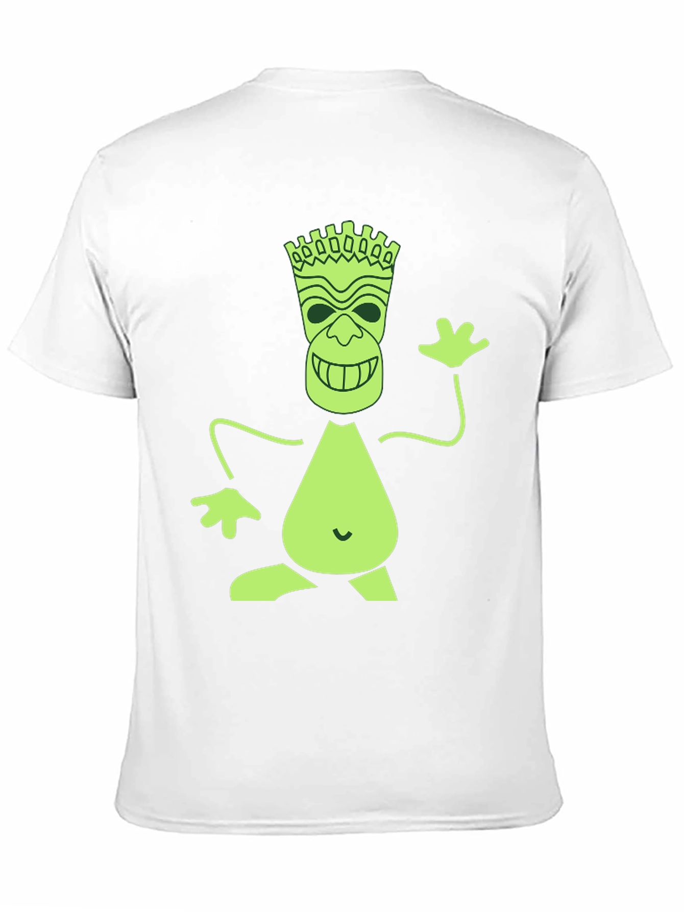 Fun Tiki Graphic Print Black T-Shirt