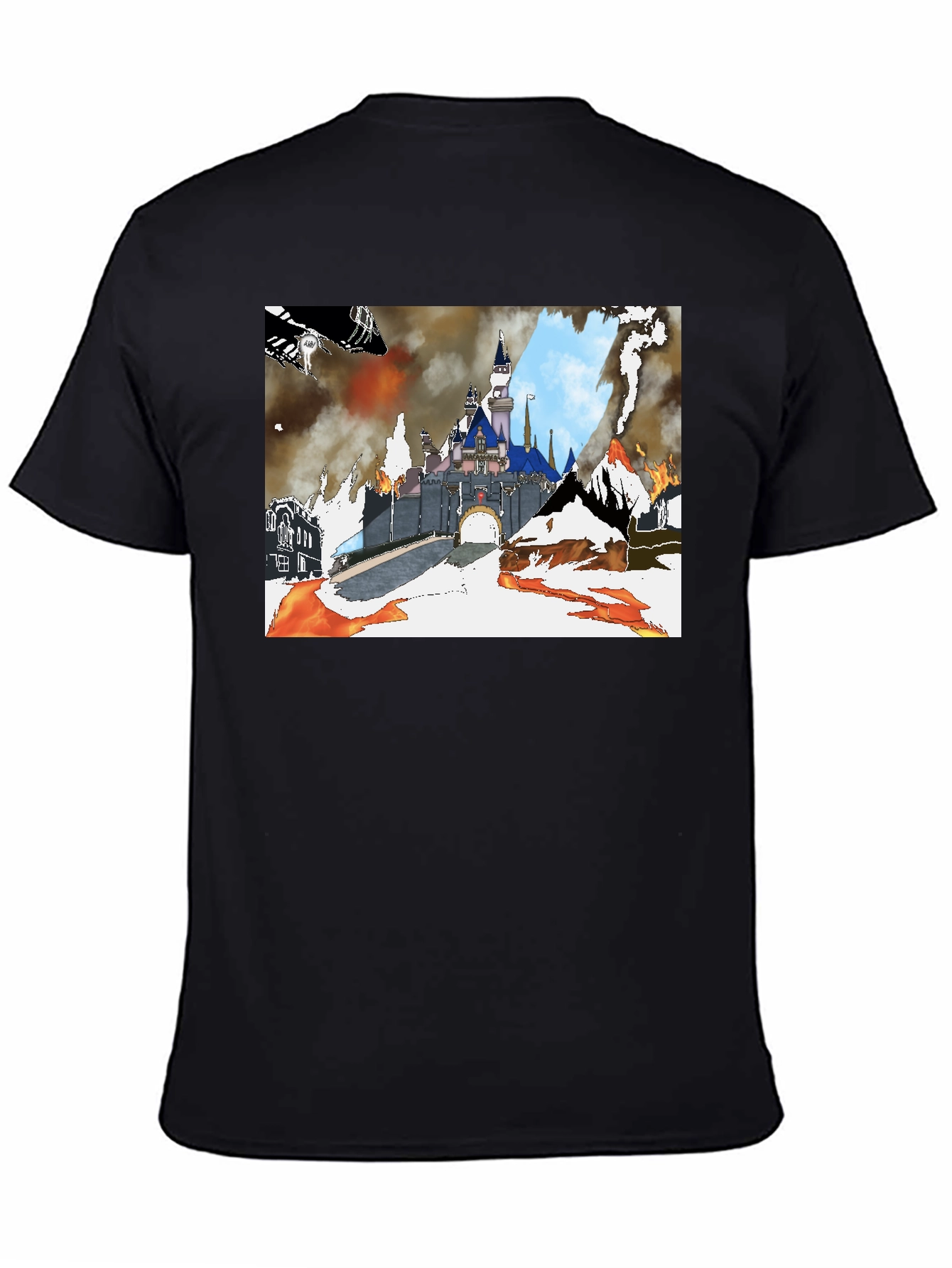 Apocalyptic Castle Graphic Tee - Black