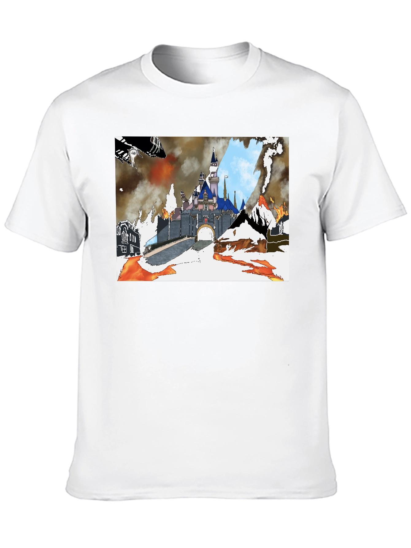 Apocalyptic Castle Graphic Tee - Black