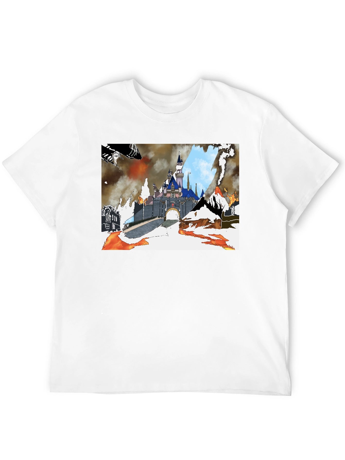 Apocalyptic Castle Graphic Tee - Black