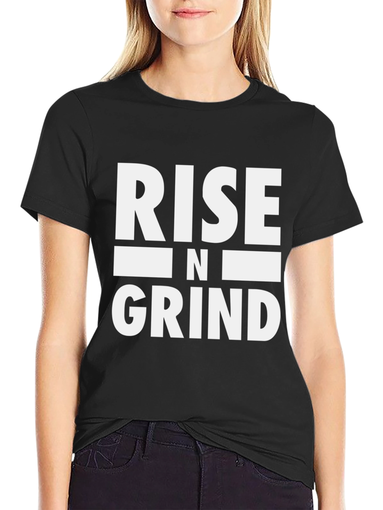 Rise N Grind Black Graphic Tee