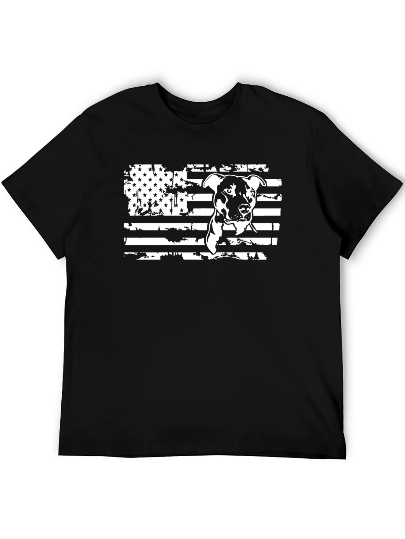 American Pitbull Flag Graphic T-Shirt