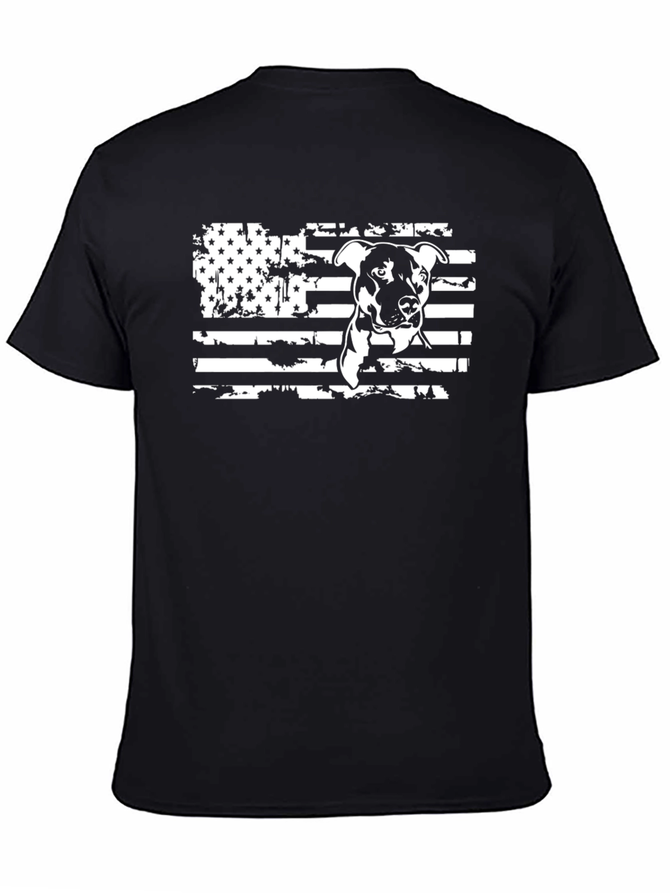 American Pitbull Flag Graphic T-Shirt