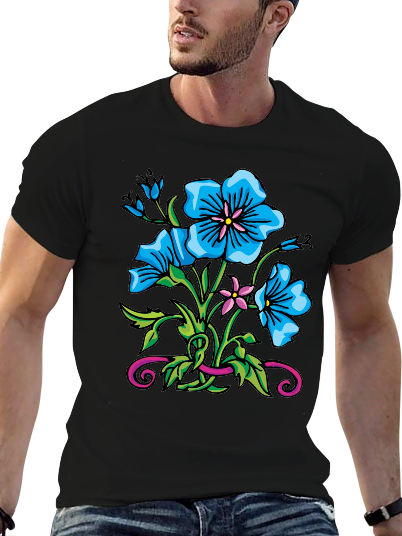Floral Graphic Print Tee
