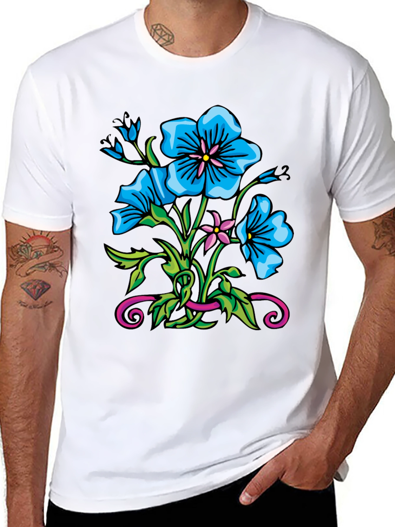 Floral Graphic Print Tee
