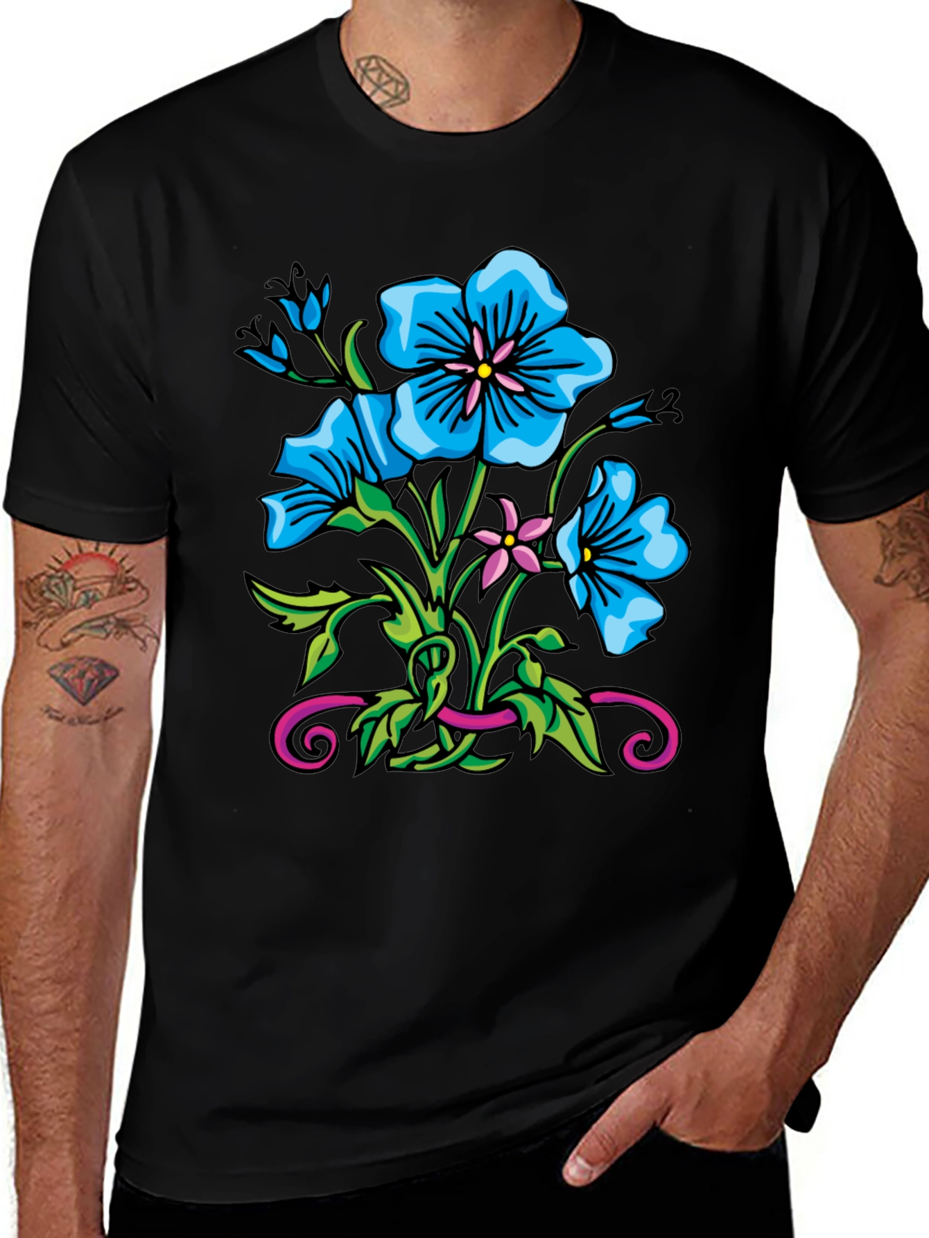Floral Graphic Print Tee