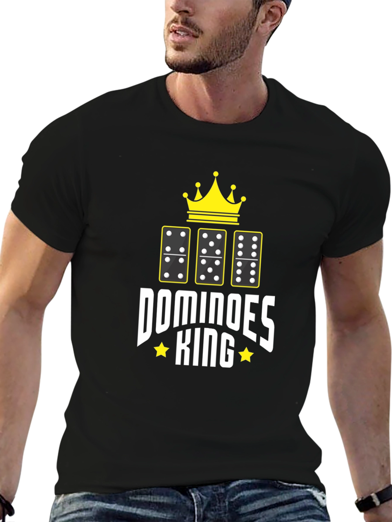Dominoes King Graphic Tee - Black T-Shirt