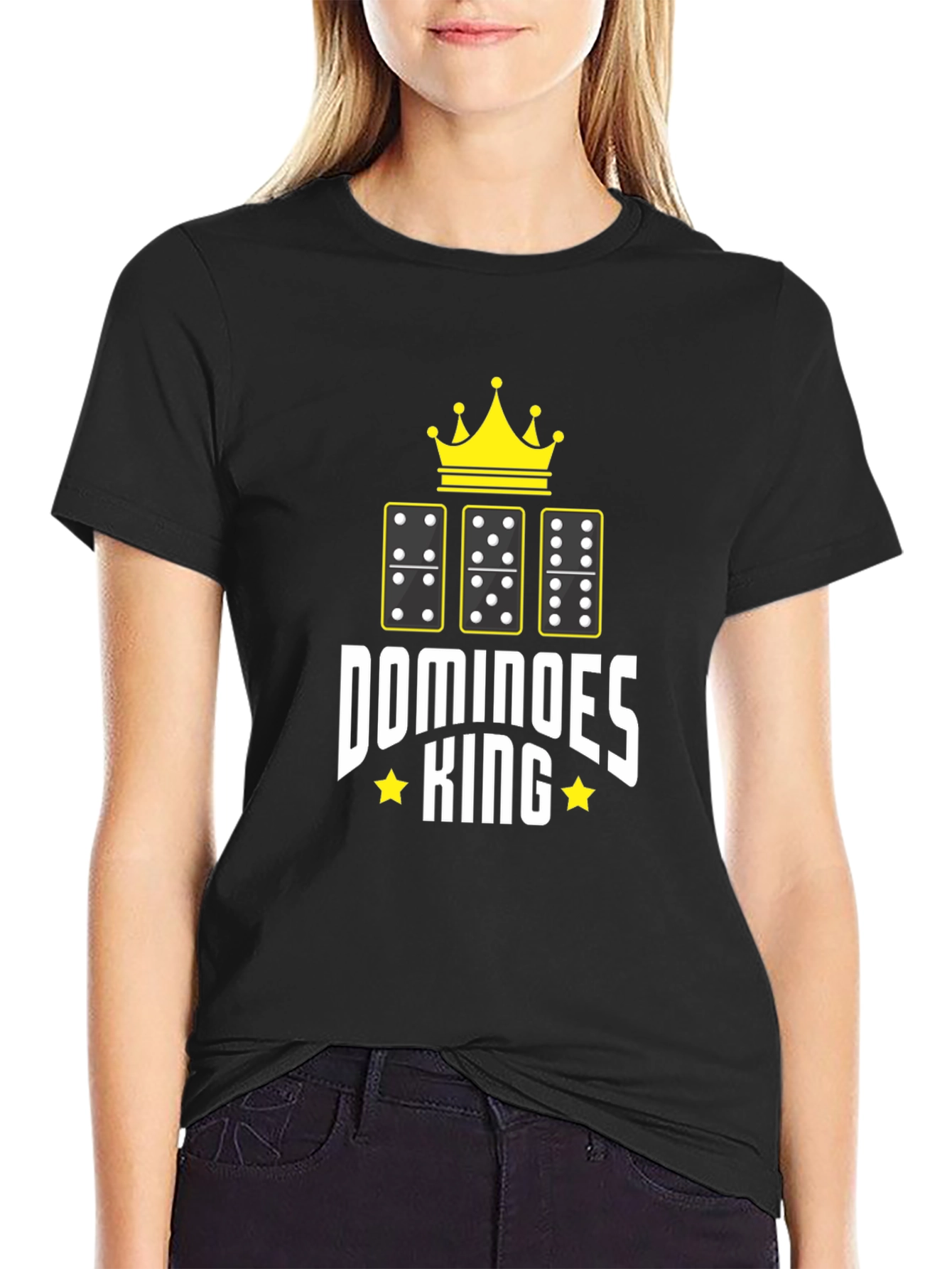 Dominoes King Graphic Tee - Black T-Shirt