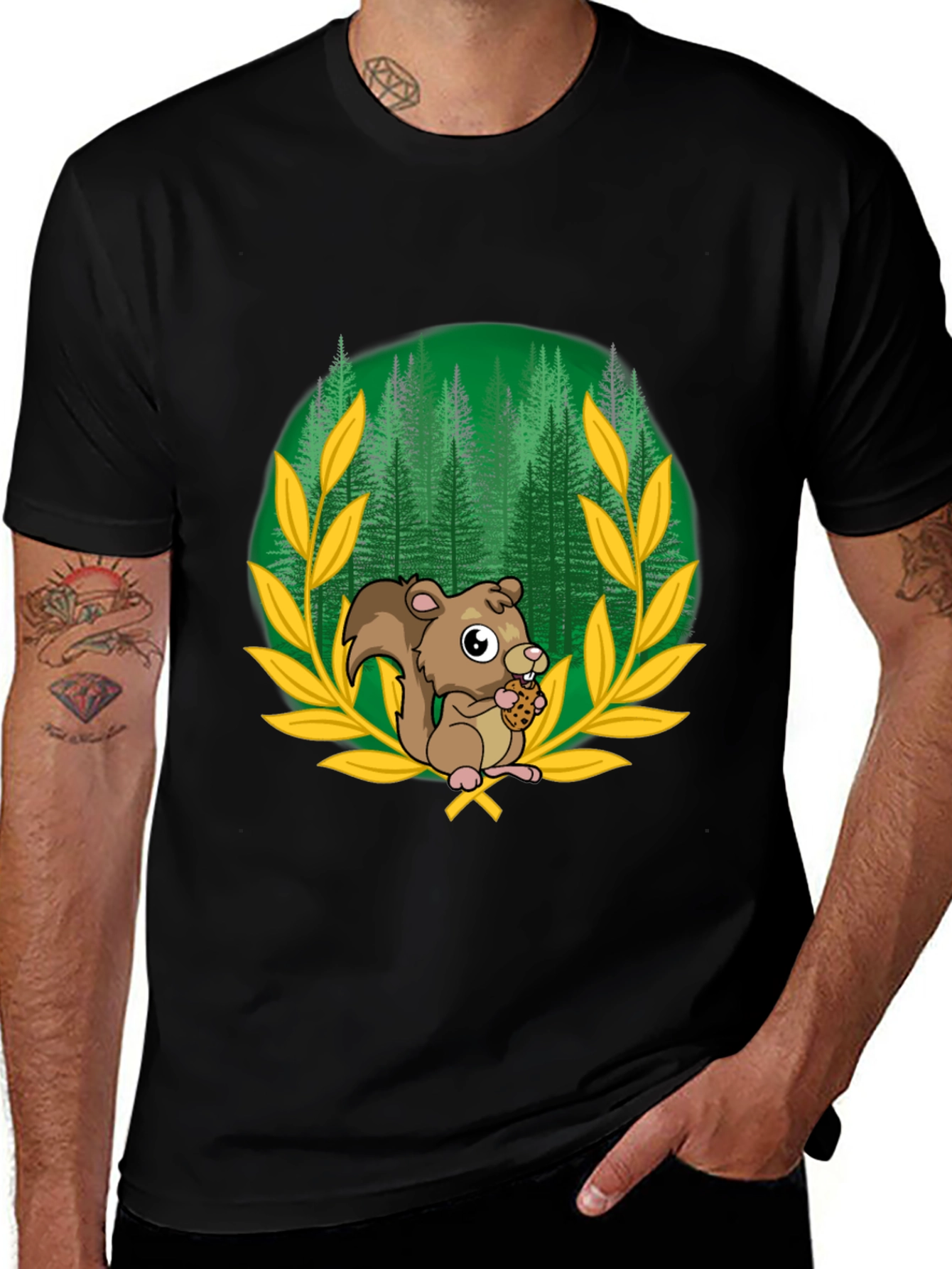 Squirrel Forest Graphic Tee