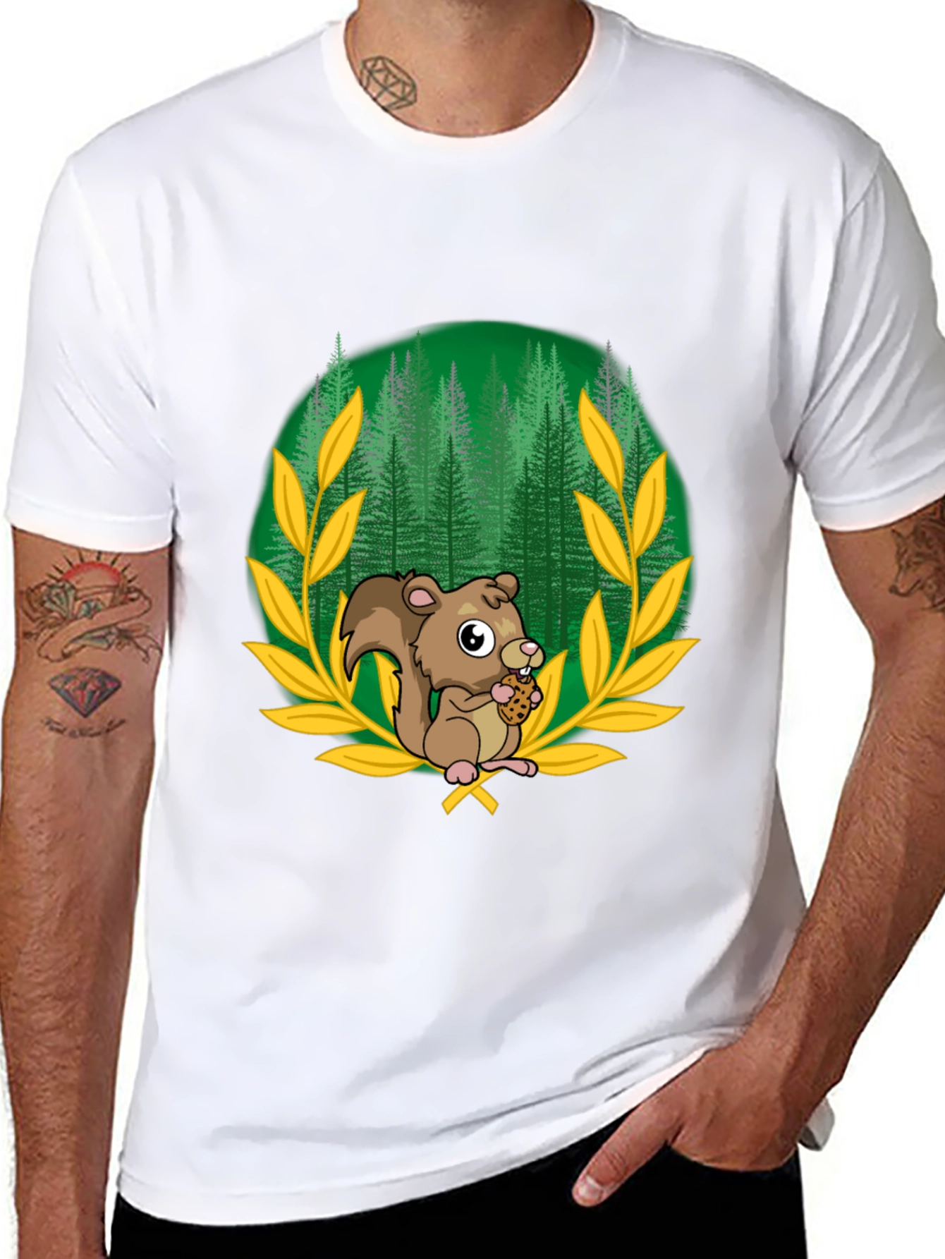 Squirrel Forest Graphic Tee