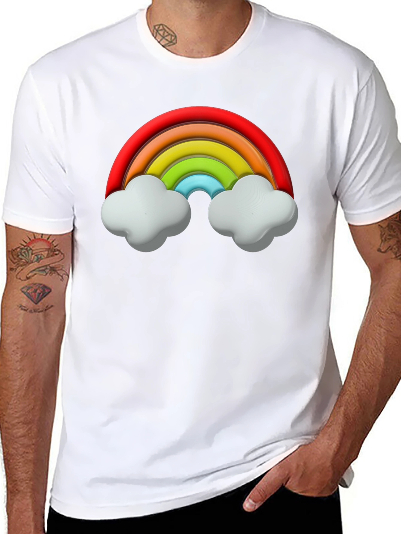 Rainbow Graphic T-Shirt - Fun & Unique Design