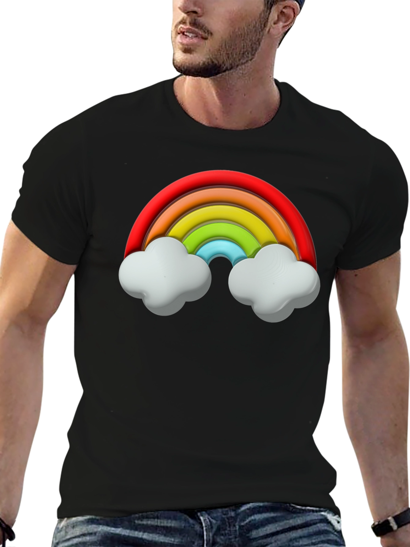 Rainbow Graphic T-Shirt - Fun & Unique Design