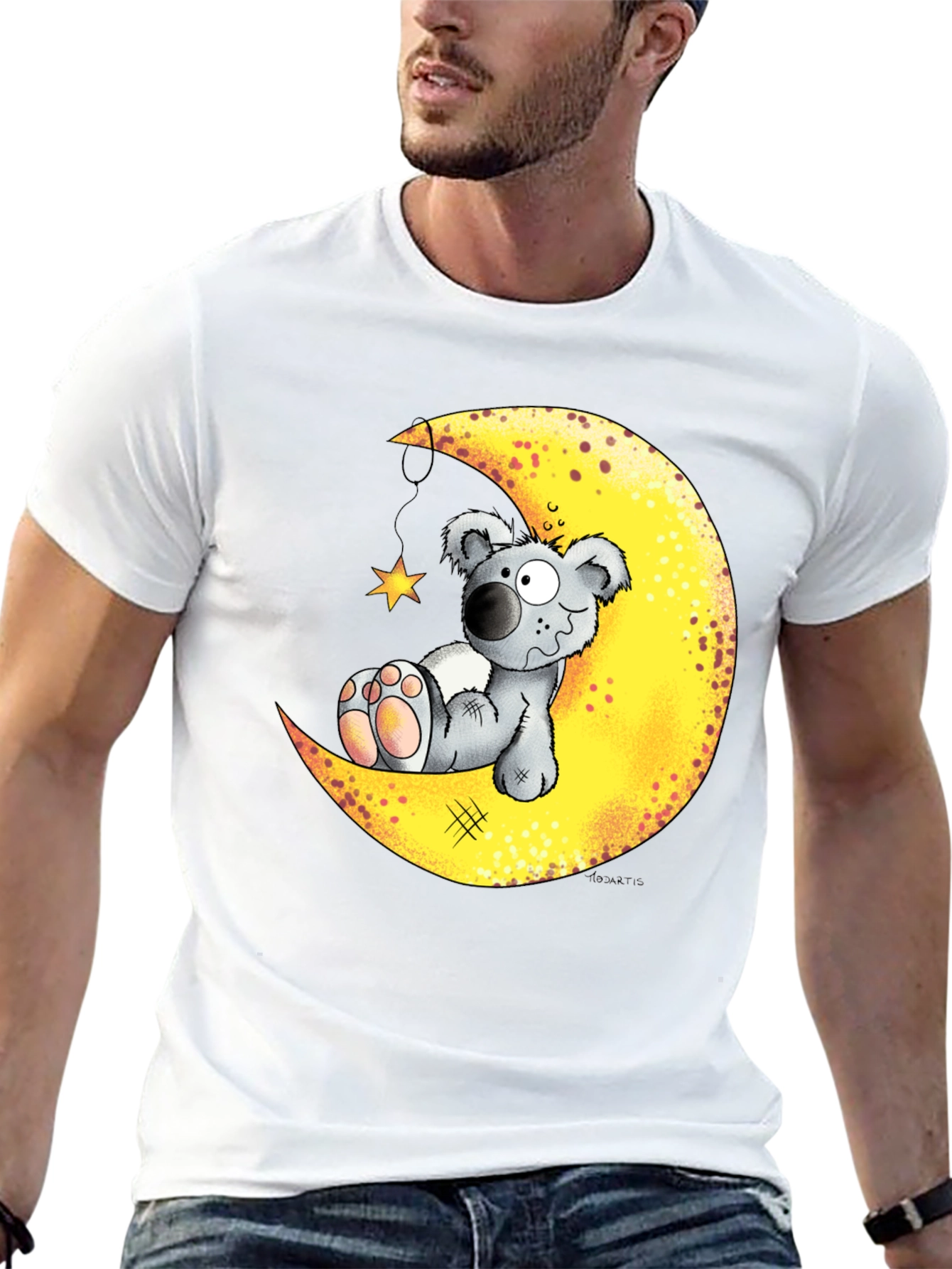 Koala Bear Moon Graphic T-Shirt