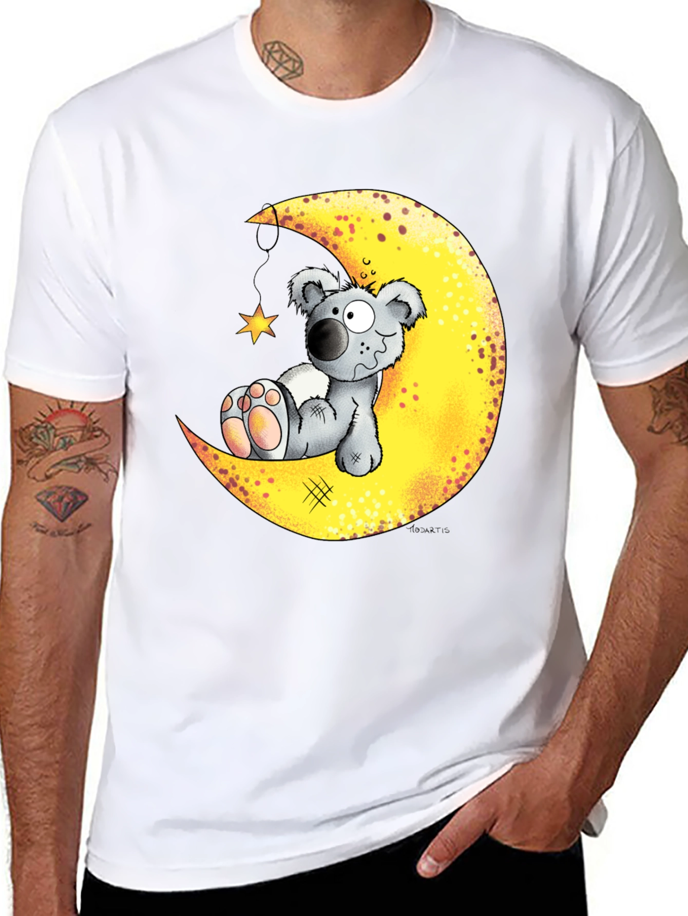Koala Bear Moon Graphic T-Shirt