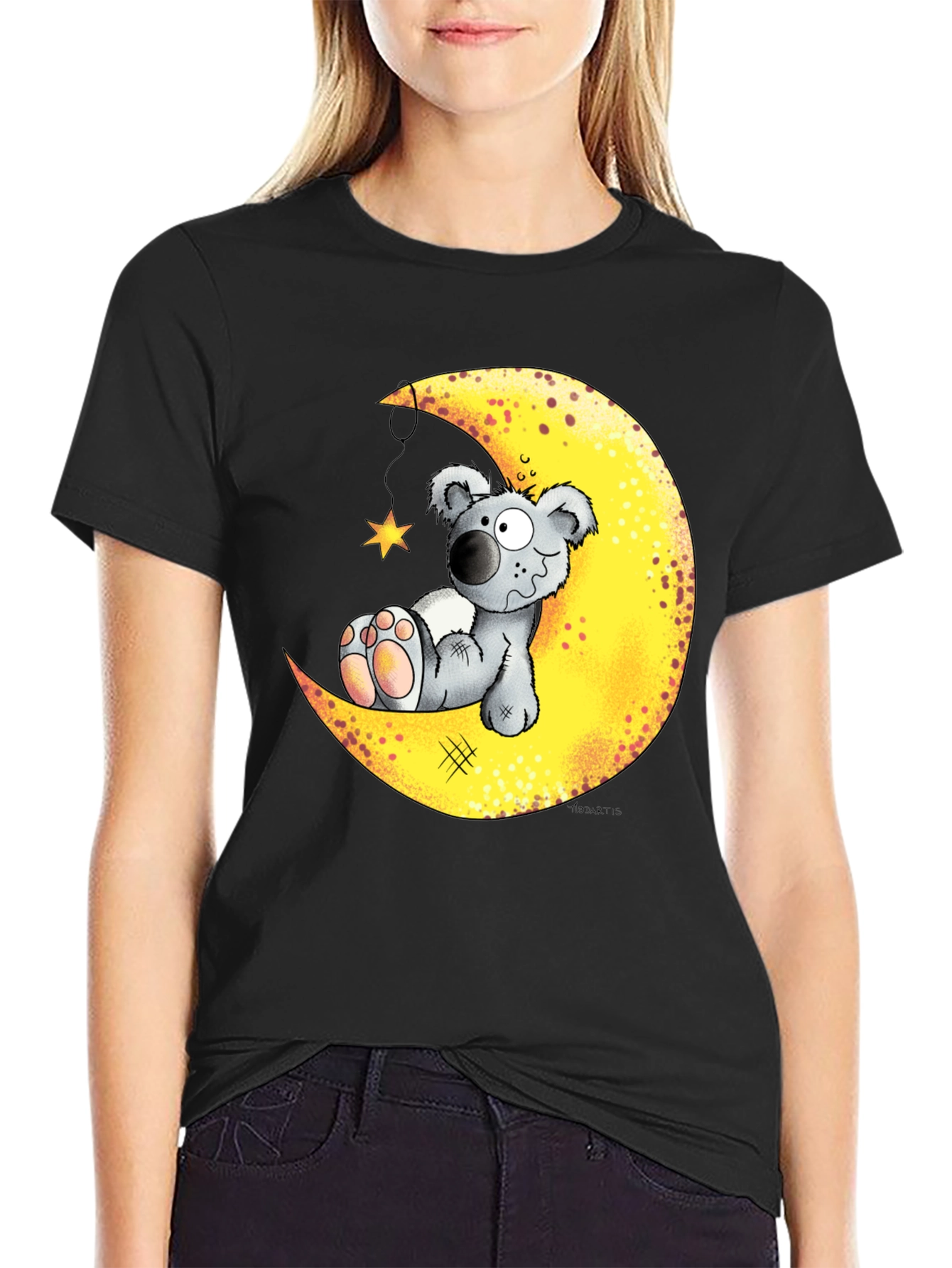 Koala Bear Moon Graphic T-Shirt