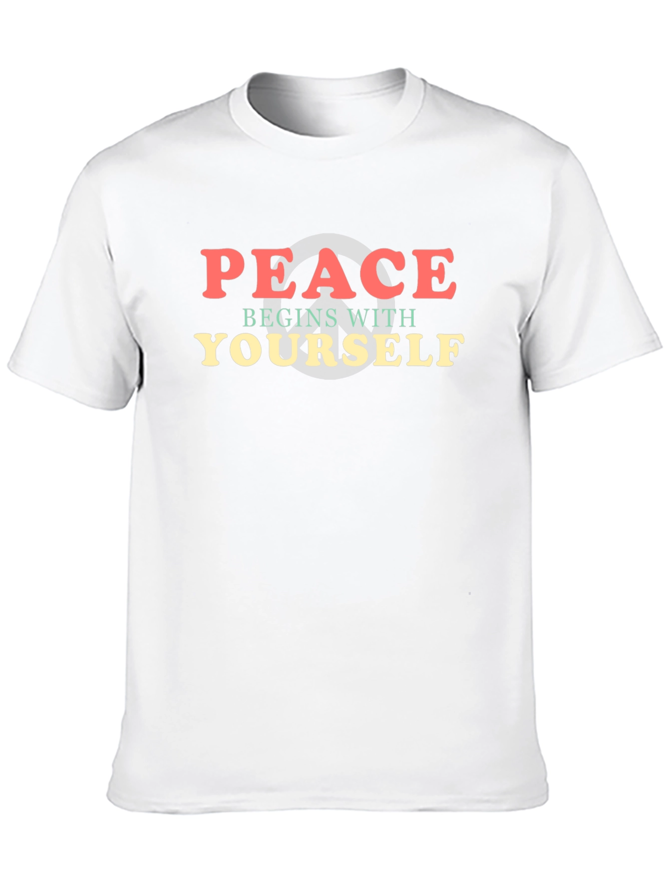 Peace Begins With Yourself Graphic T-Shirt