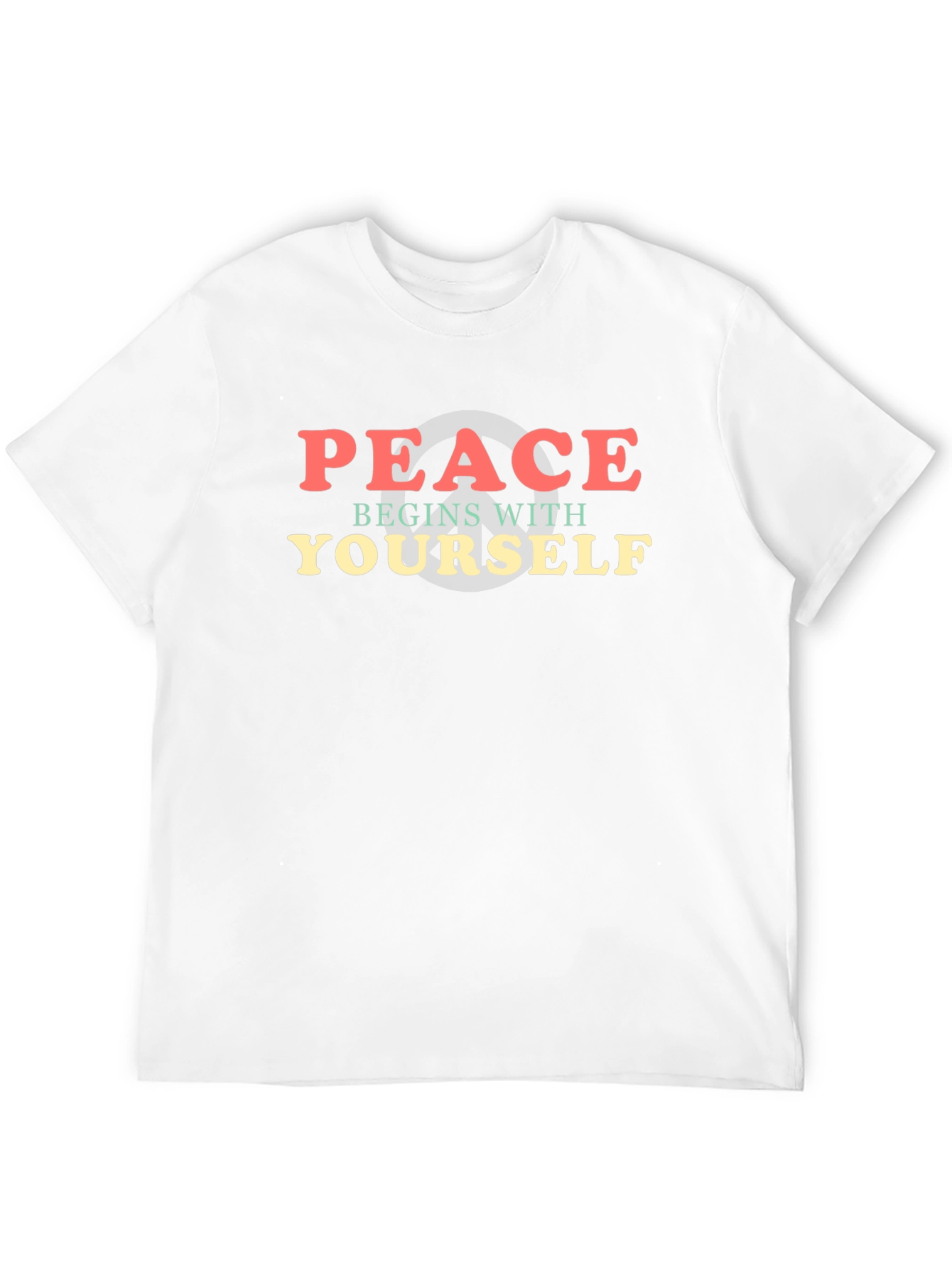 Peace Begins With Yourself Graphic T-Shirt
