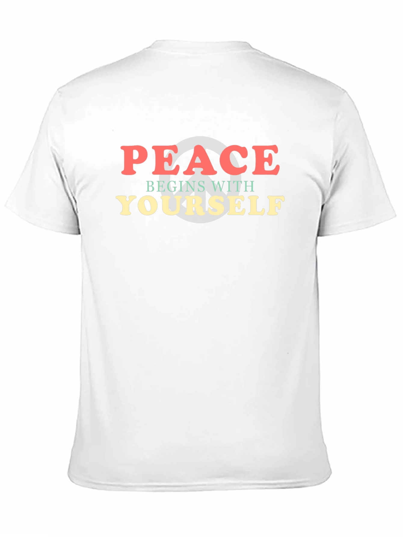 Peace Begins With Yourself Graphic T-Shirt