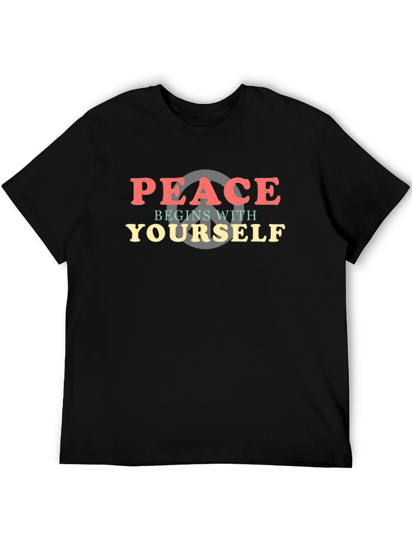 Peace Begins With Yourself Graphic T-Shirt