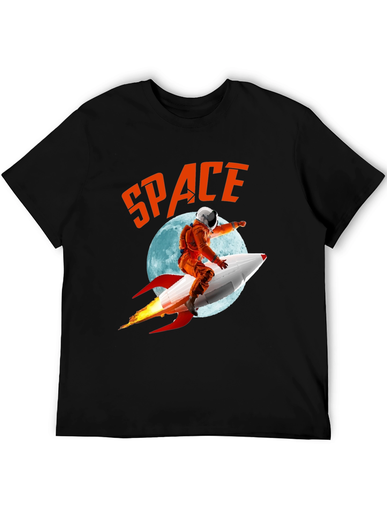 Retro Space Rocket Ride T-Shirt