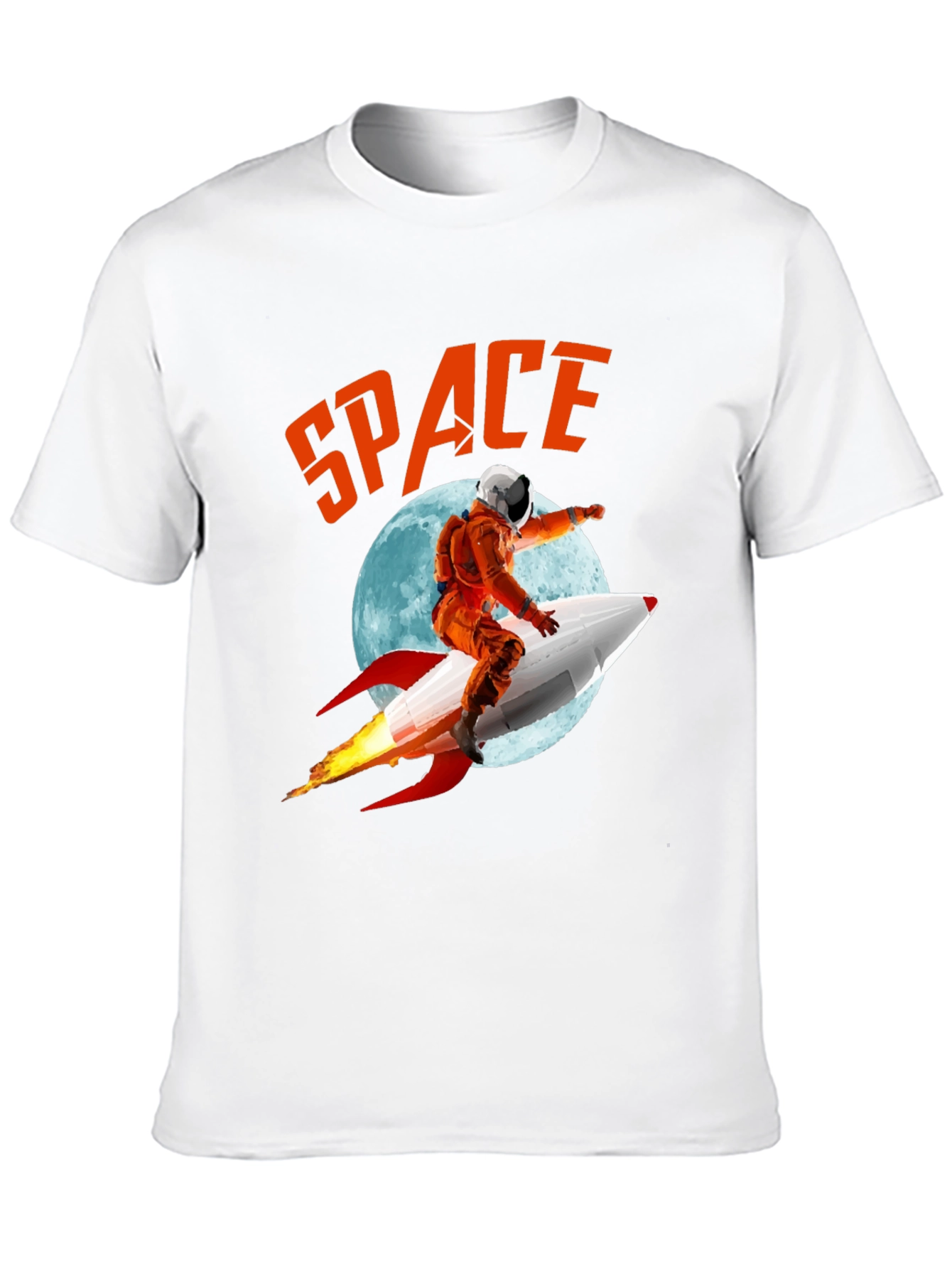 Retro Space Rocket Ride T-Shirt