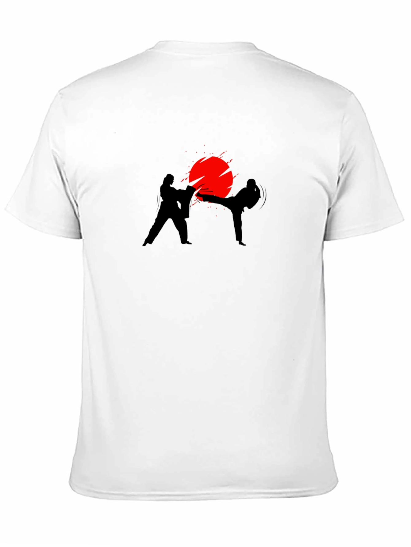 Martial Arts Silhouette T-Shirt - Black