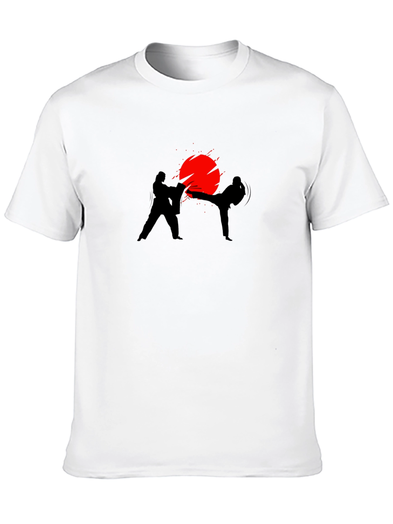 Martial Arts Silhouette T-Shirt - Black