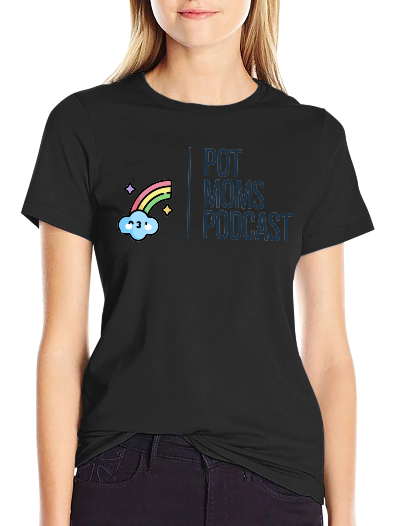 Pot Moms Podcast Graphic T-Shirt