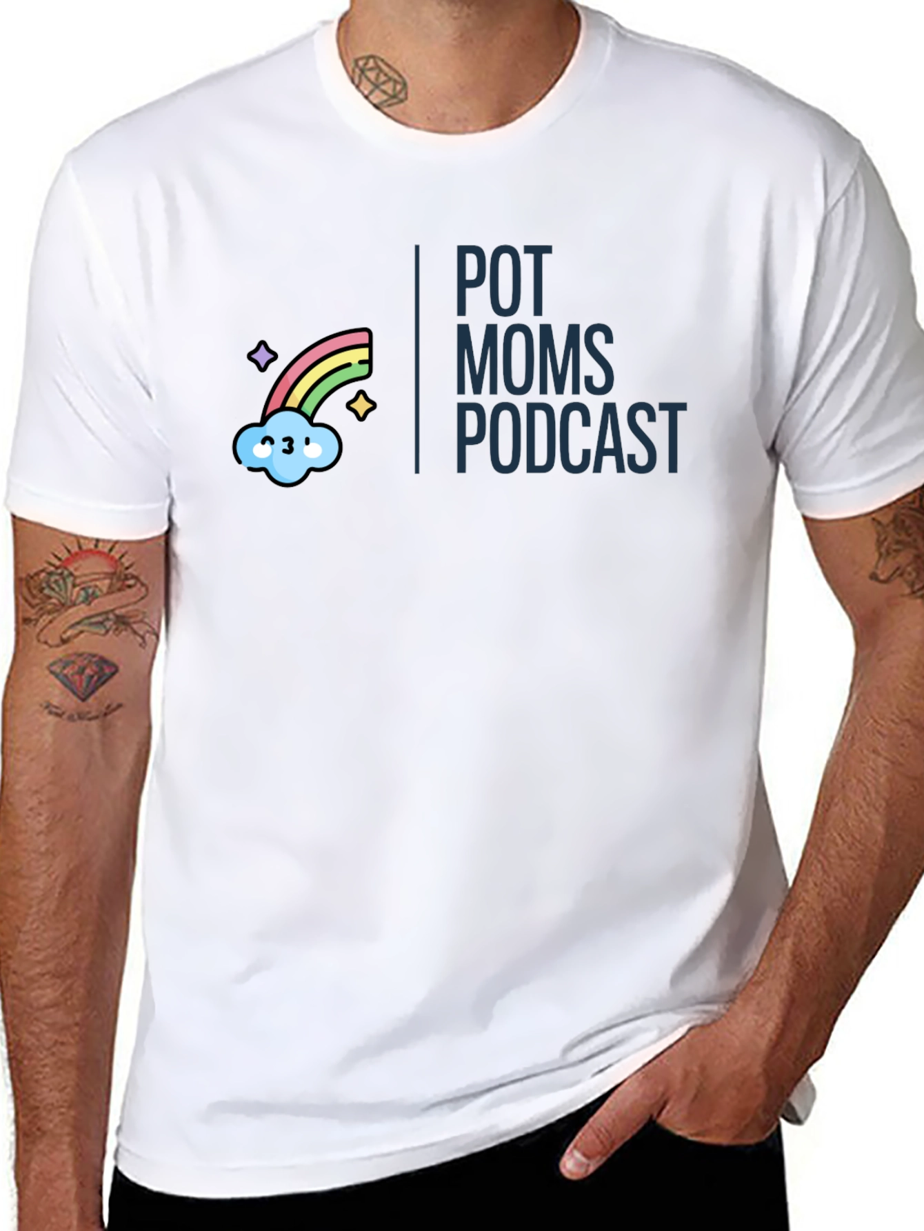 Pot Moms Podcast Graphic T-Shirt