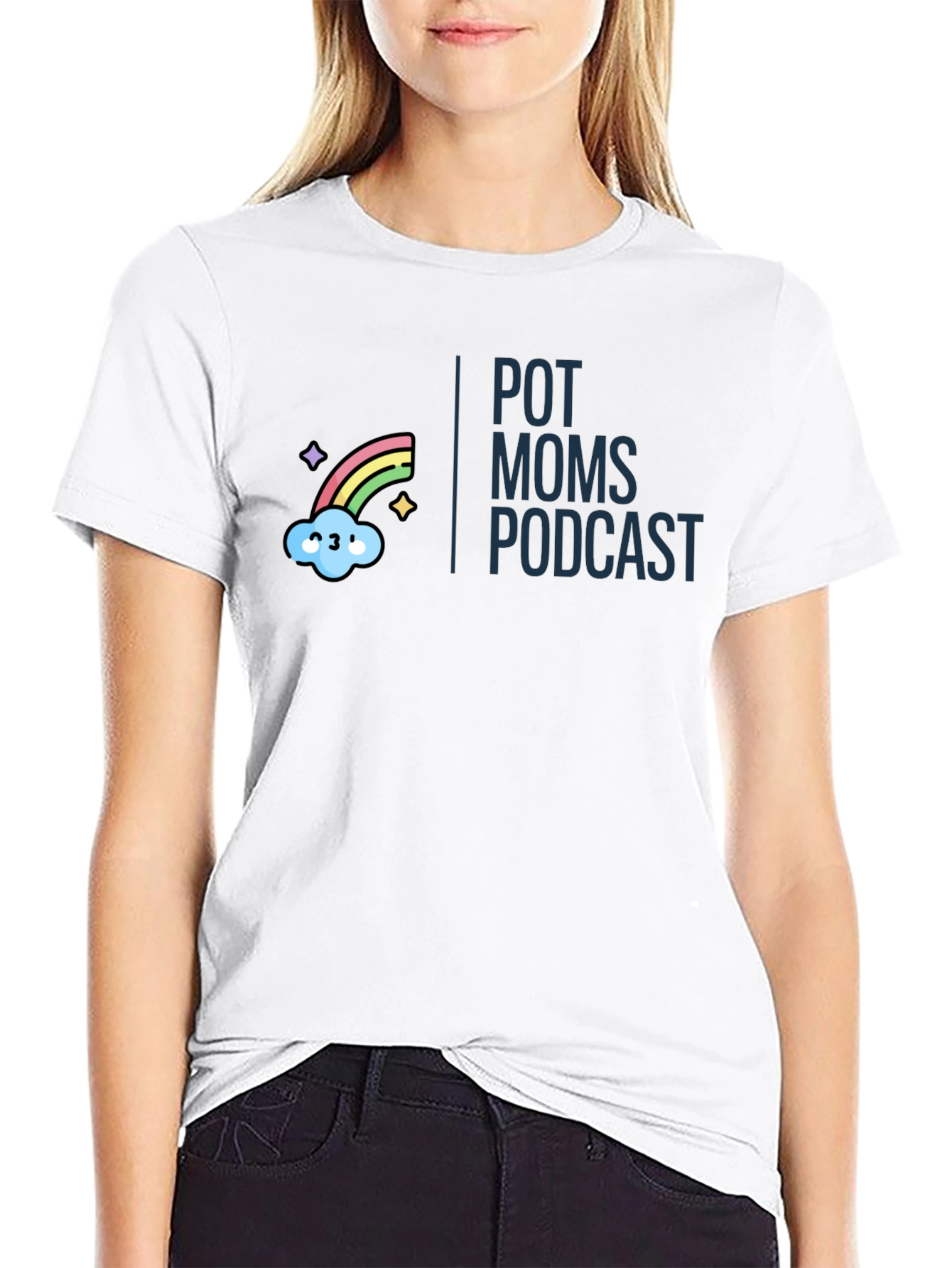 Pot Moms Podcast Graphic T-Shirt