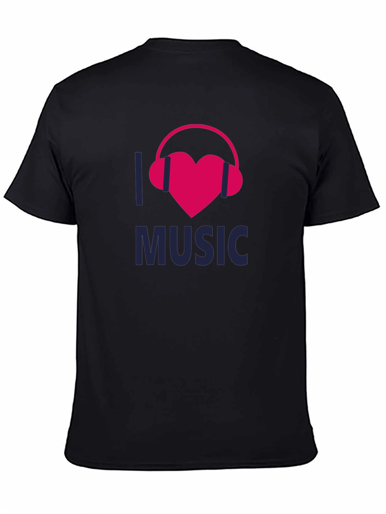 I Love Music Black T-Shirt