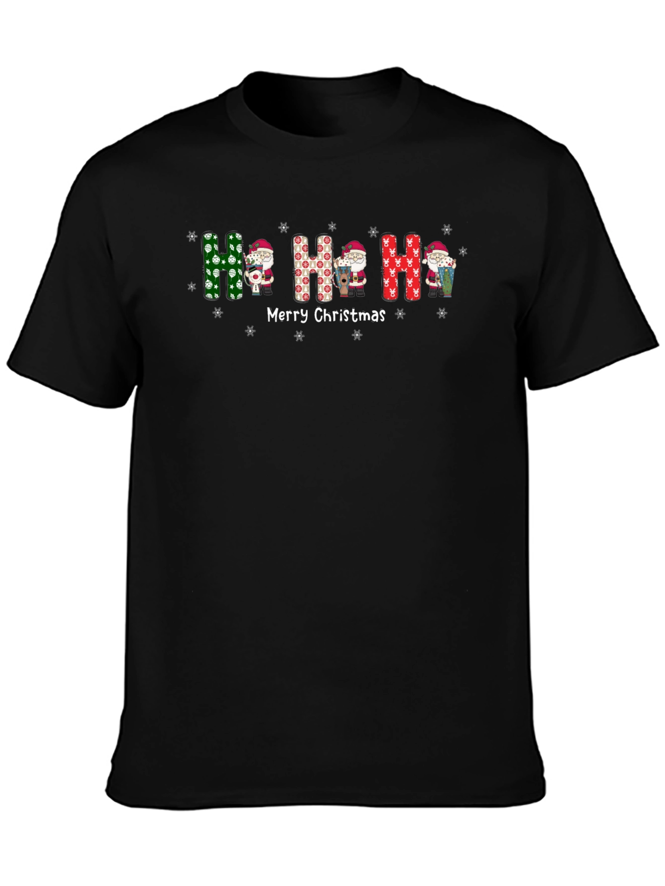 Festive Ho Ho Ho Merry Christmas T-Shirt