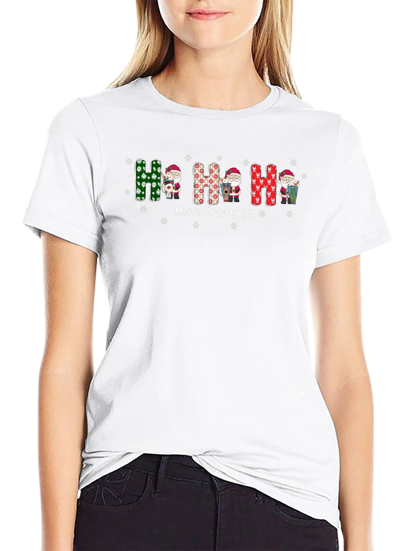 Festive Ho Ho Ho Merry Christmas T-Shirt