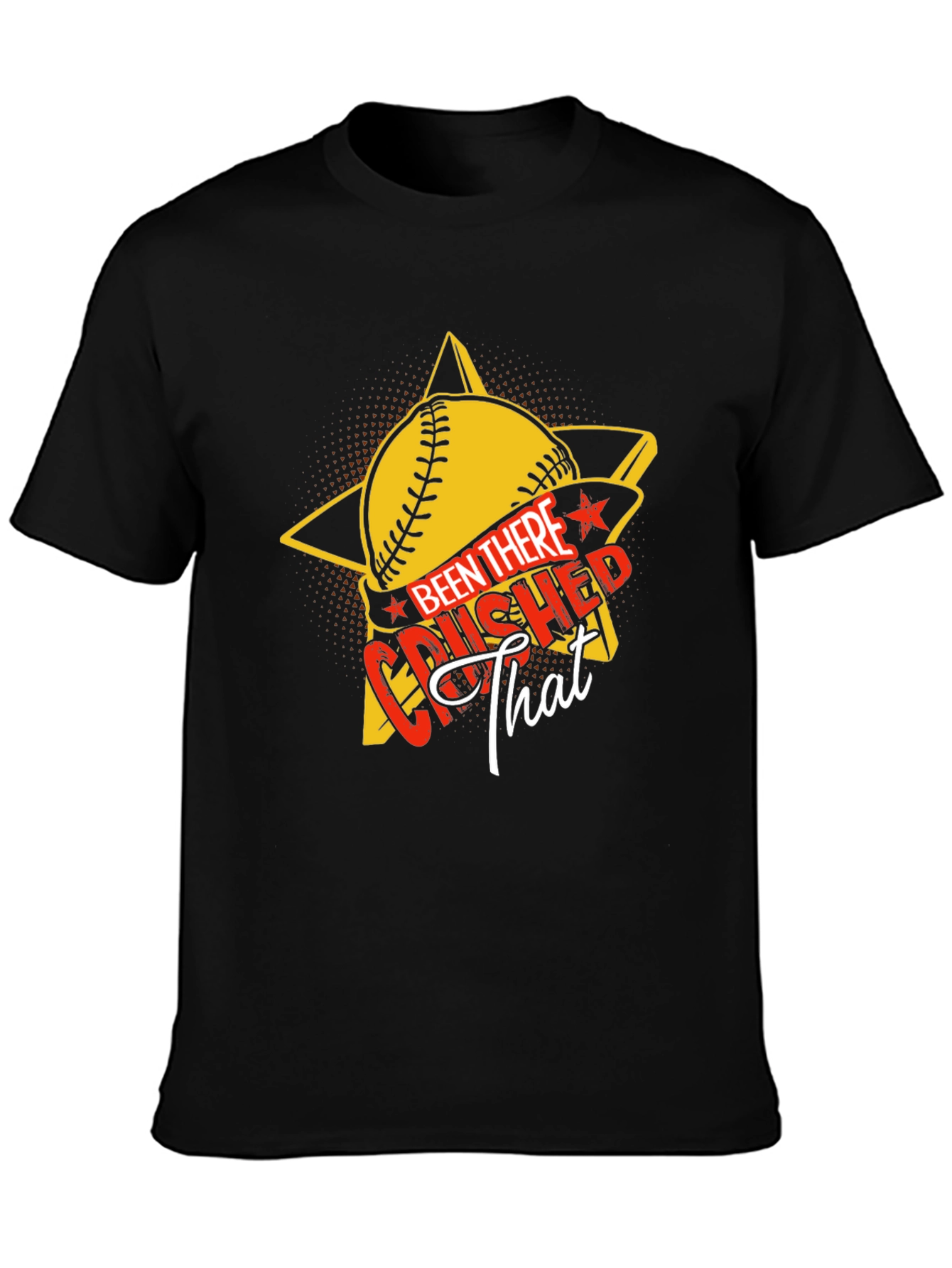 Crushed That Baseball Star Graphic Tee