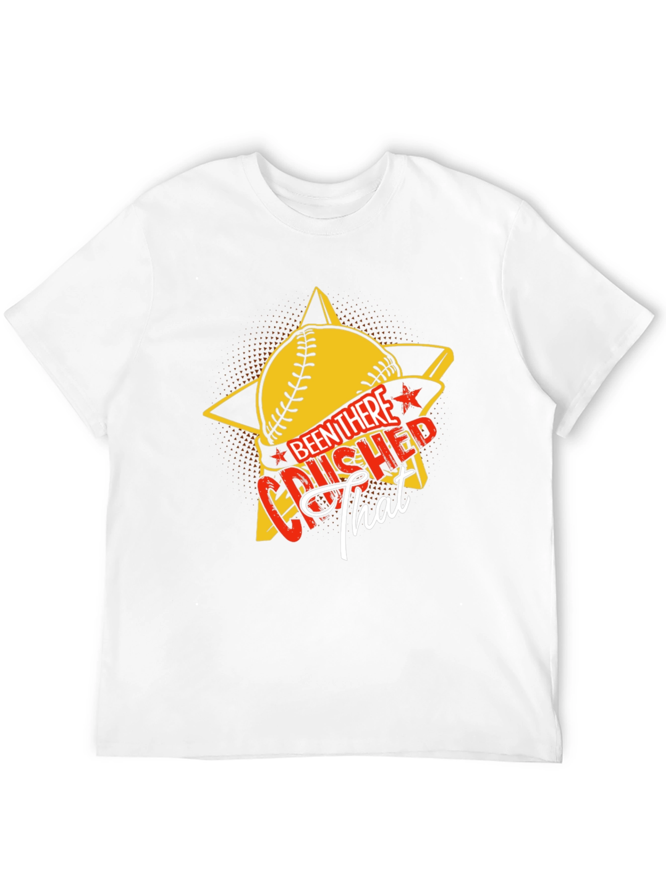 Crushed That Baseball Star Graphic Tee