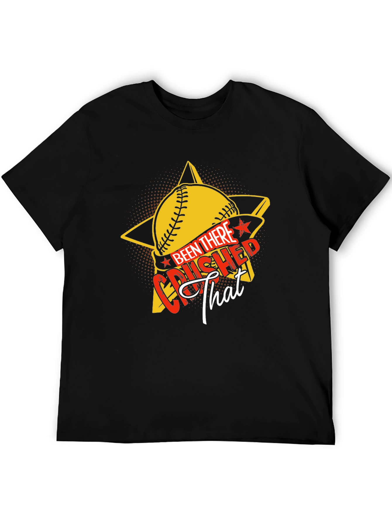 Crushed That Baseball Star Graphic Tee