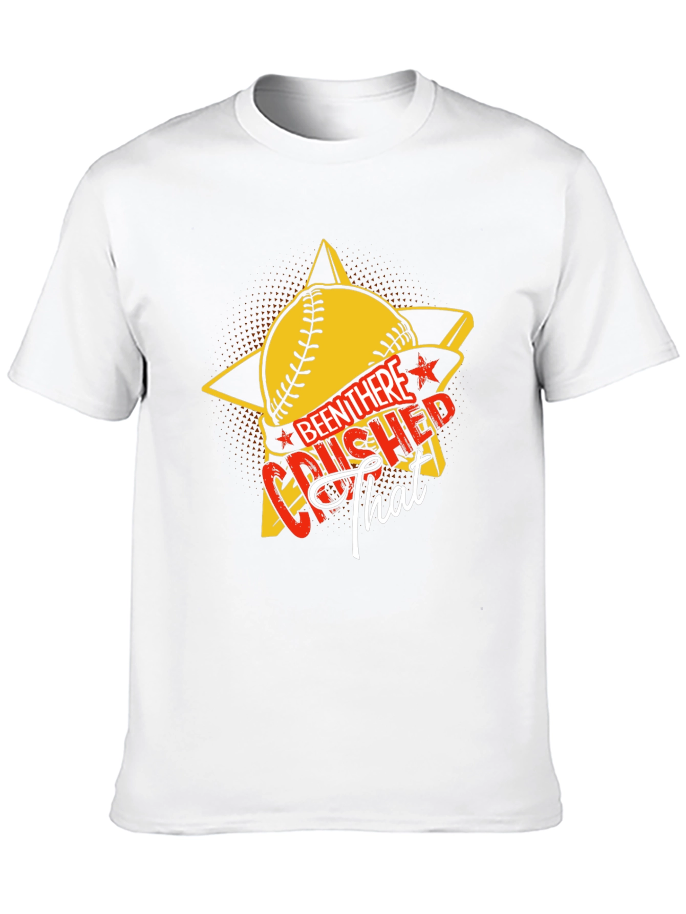 Crushed That Baseball Star Graphic Tee