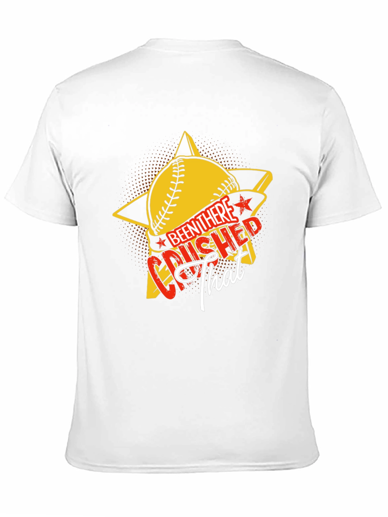 Crushed That Baseball Star Graphic Tee