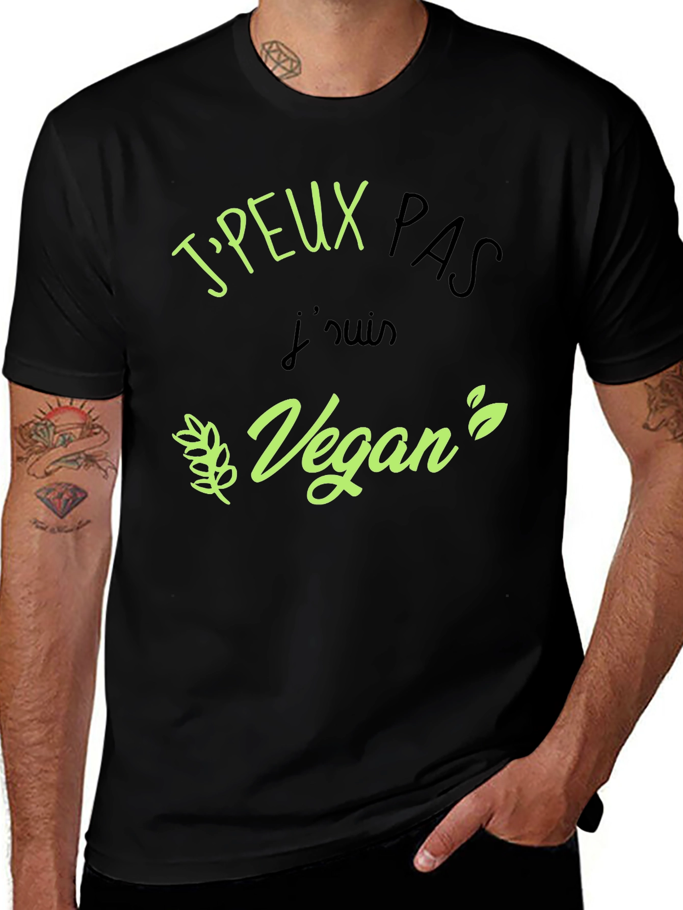 Vegan Statement Black T-Shirt