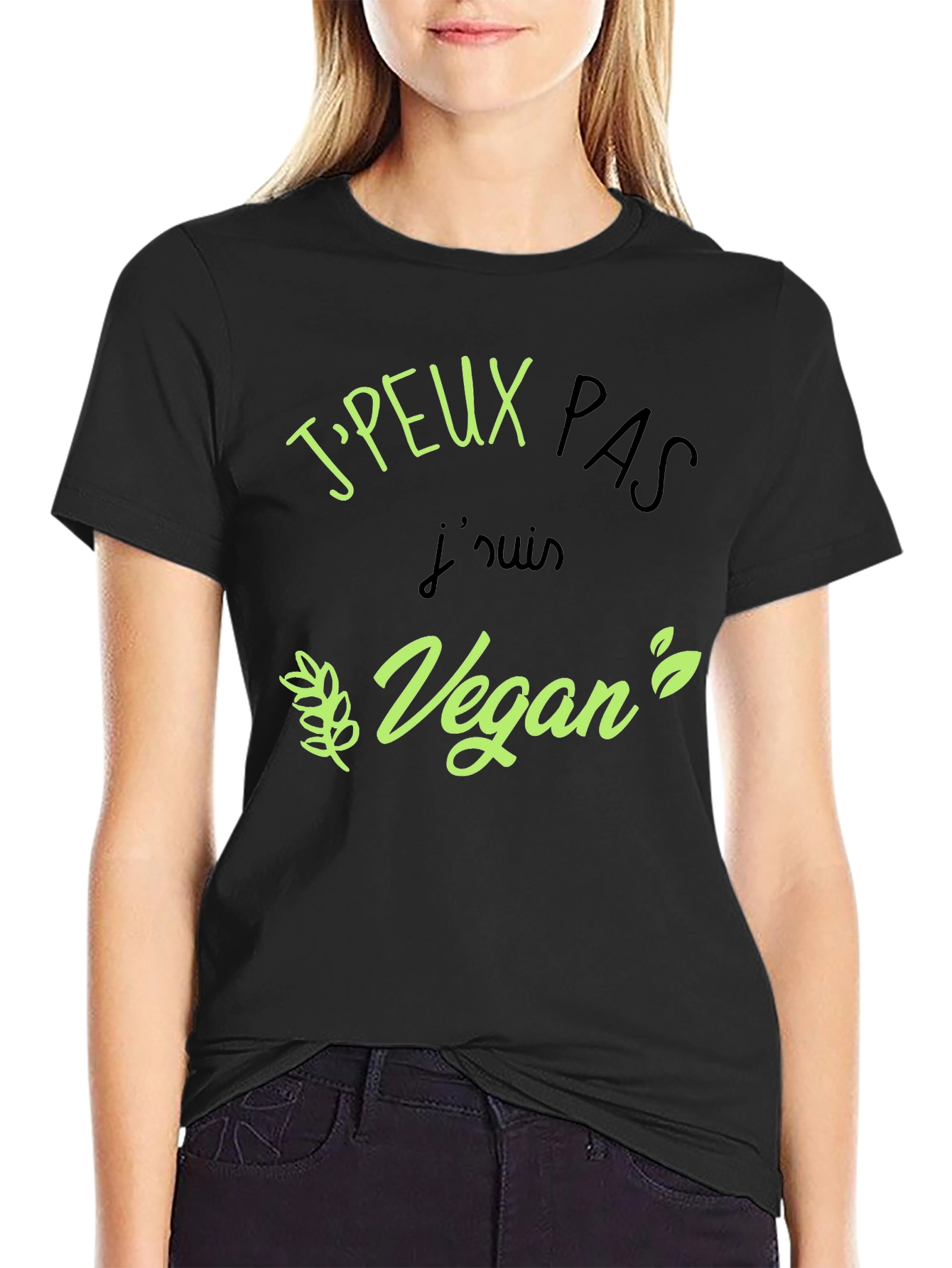 Vegan Statement Black T-Shirt