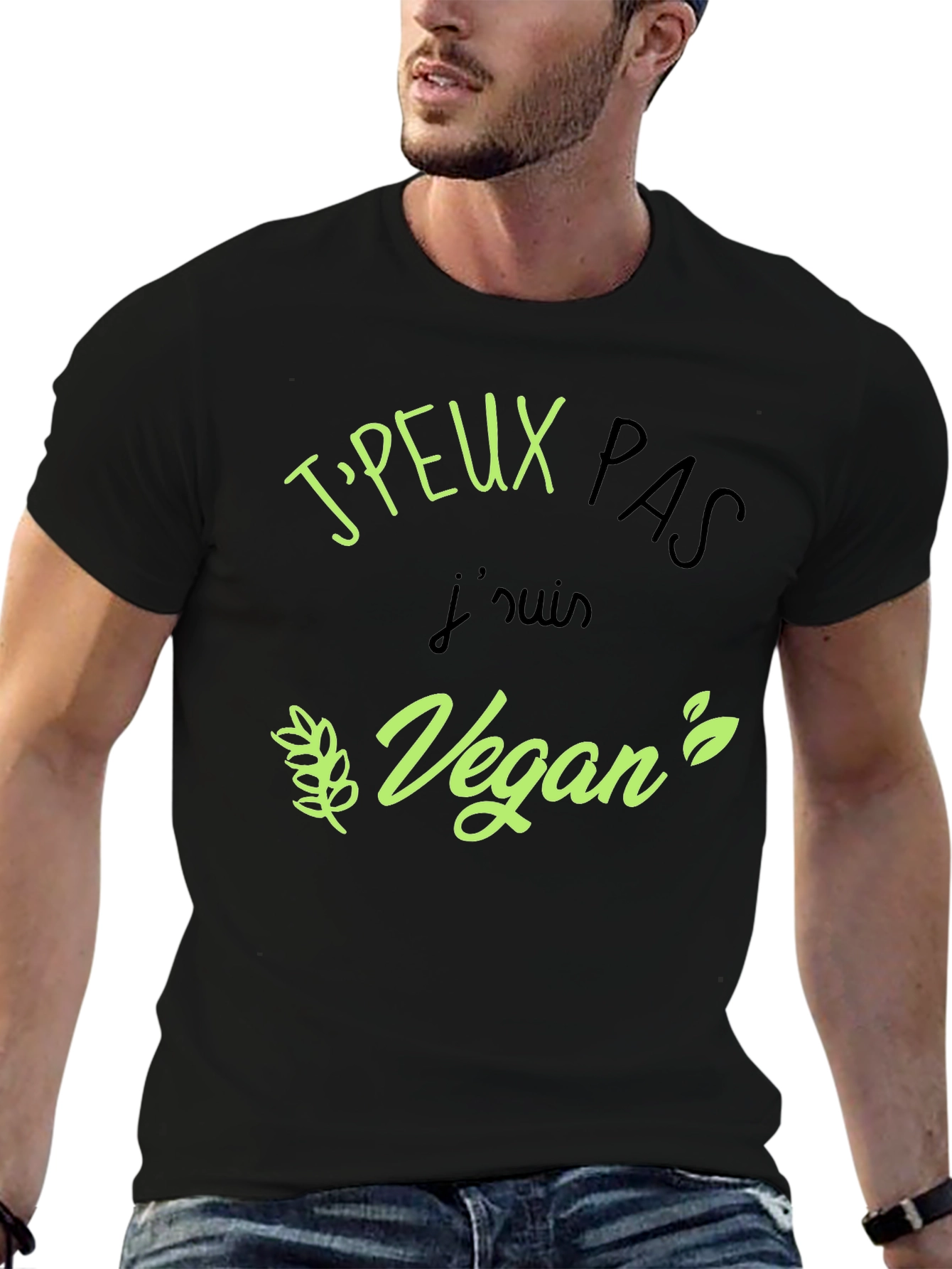 Vegan Statement Black T-Shirt
