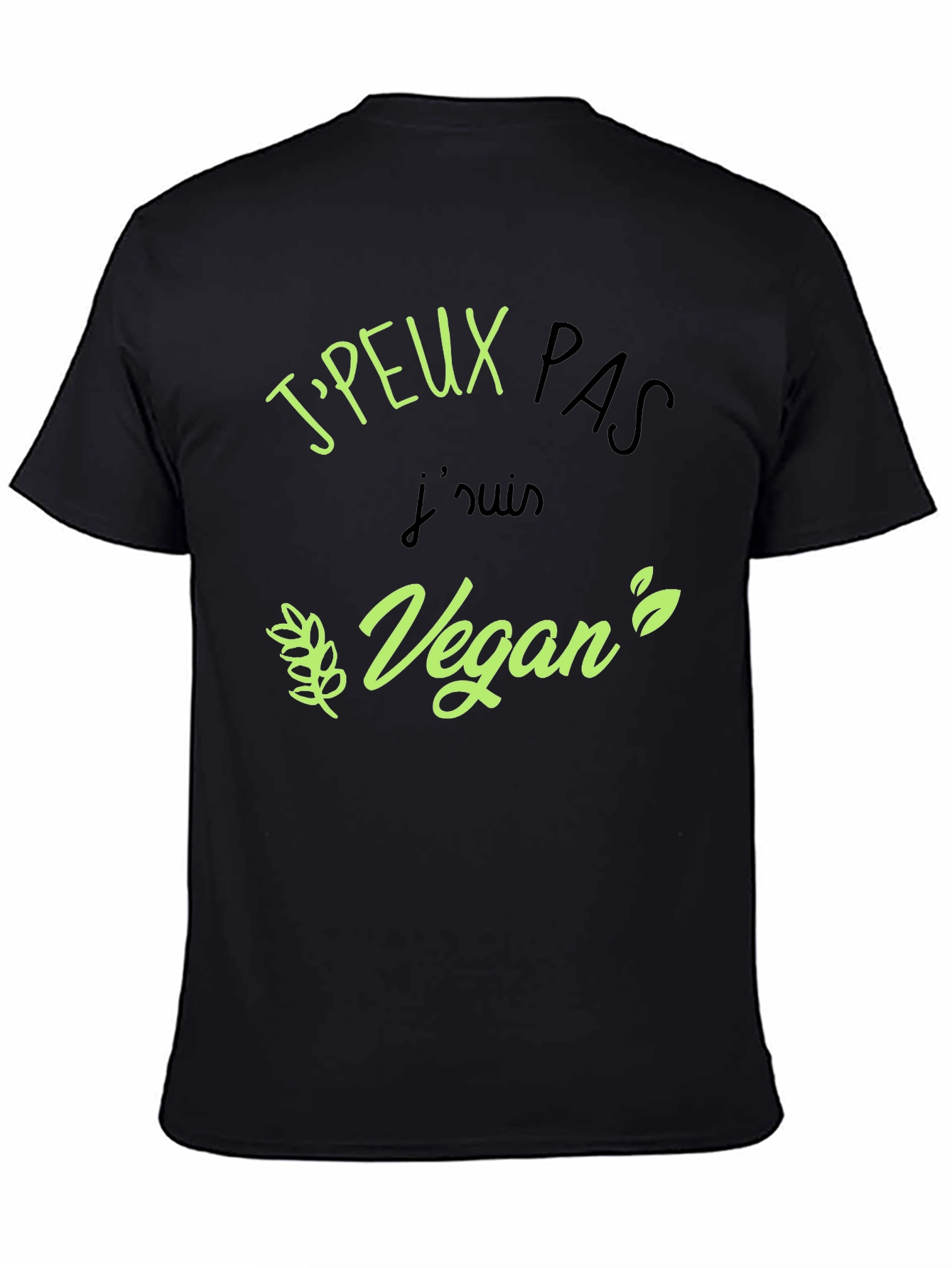 Vegan Statement Black T-Shirt