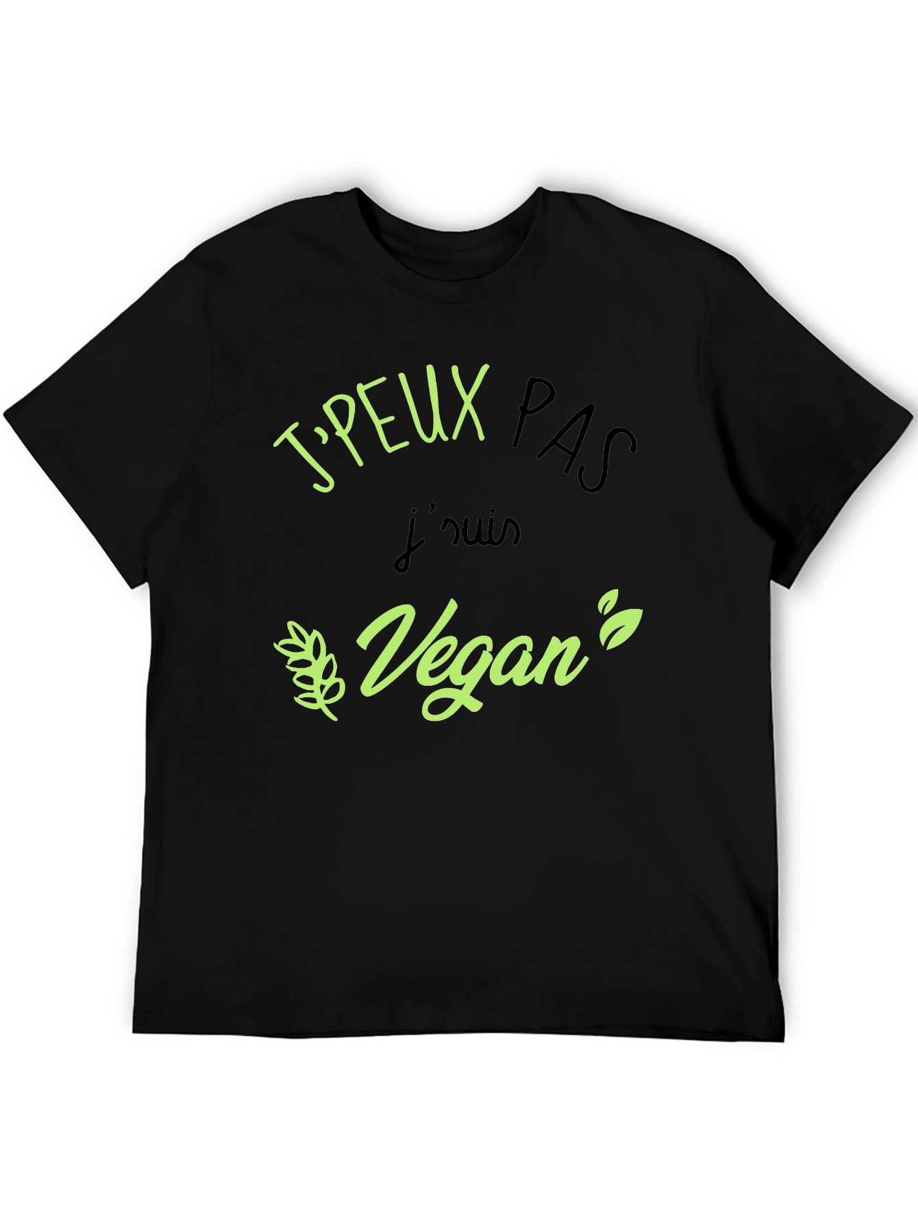 Vegan Statement Black T-Shirt
