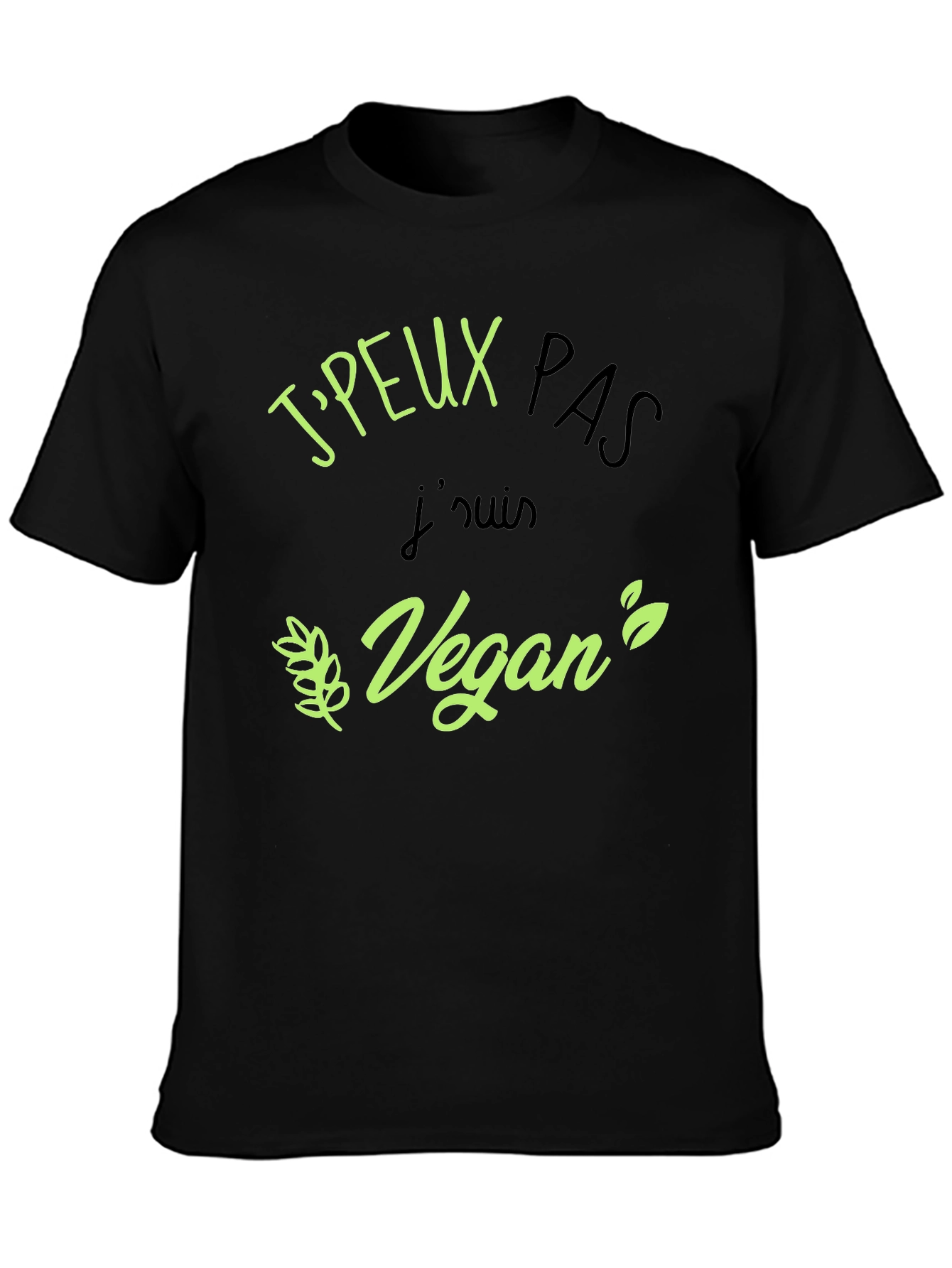 Vegan Statement Black T-Shirt
