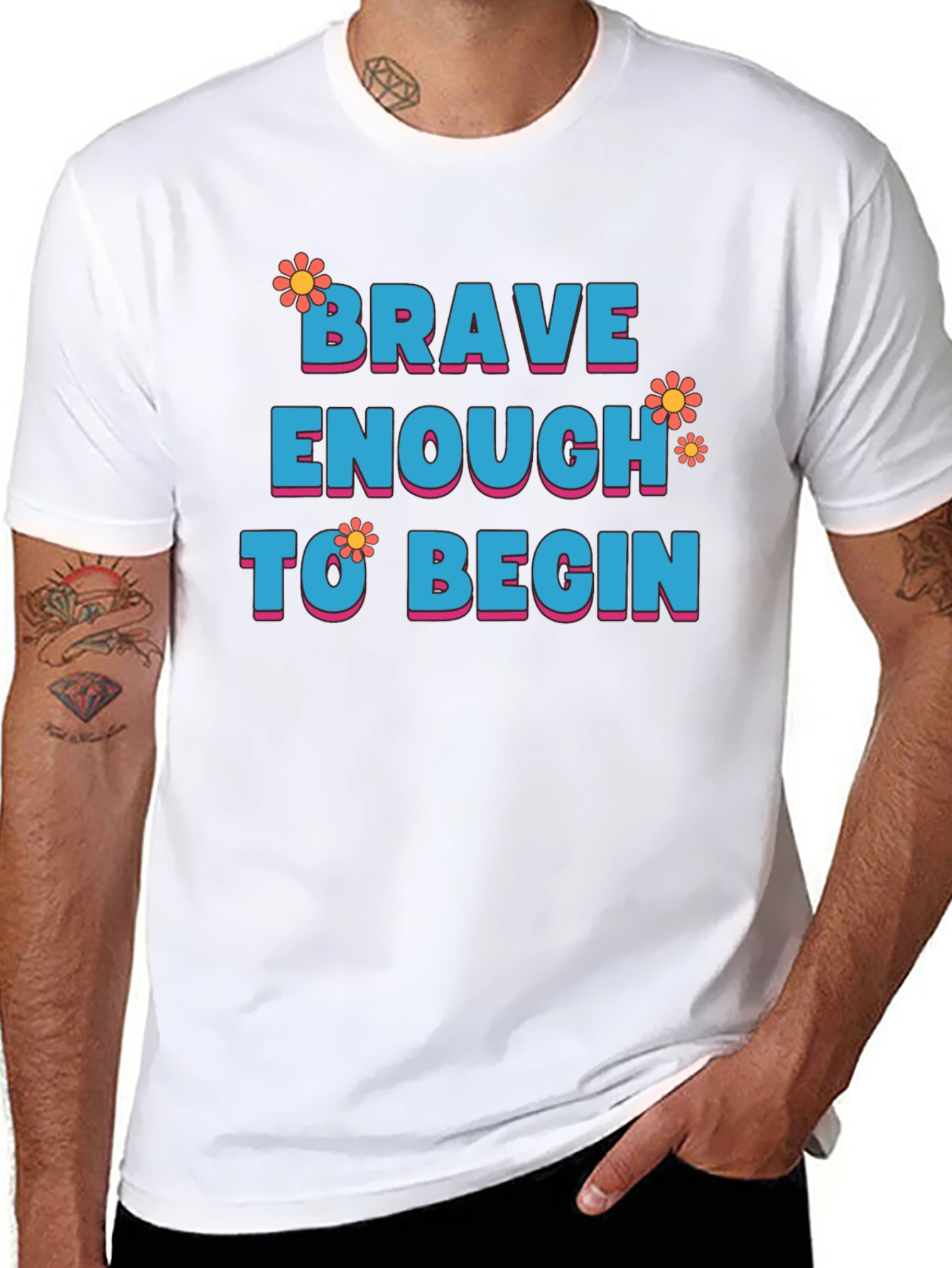 Brave Enough to Begin Graphic Tee